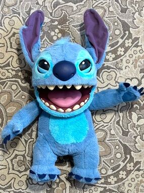Disney Stitch Interactive Animatronic Plush Puppet Real FX Ears, Eyes, Move